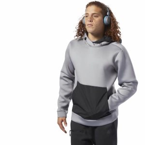 Reebok Training Supply Tech Kapuzenpullover Herren - Grau - DE 581-YZH